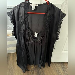 Linea Donatella intimate sexy sleepware black L 2 piece